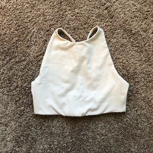 Girlfriend Collective Topanga Bra in Sand dollar